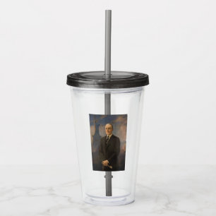 Copo De Acrílico Estátua da Liberdade e Presidente Woodrow Wilson