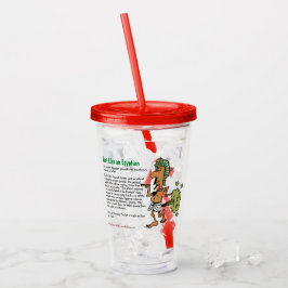 Copo De Acrílico Fart como um egípcio