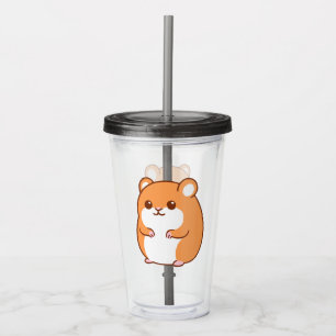 Copo De Acrílico Feliz Tumbler de acrílico de hamster