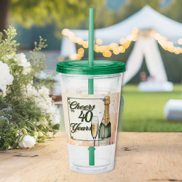 Copo De Acrílico Festa de Animação a Anos