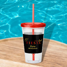 Copo De Acrílico Festa de solteira final Fiesta mexicana