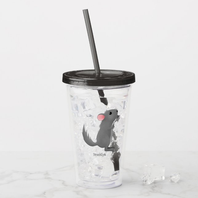 Copo De Acrílico Figura de desenho animado da cinza chinesa (Gelo frontal)