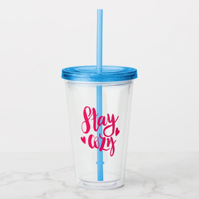 Copo De Acrílico Fique quieta (Frente)