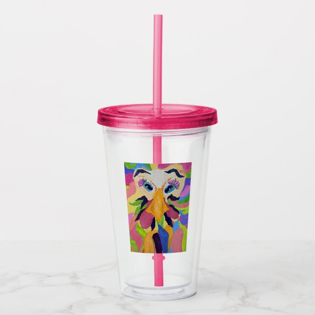 Copo De Acrílico Flávia Acrylic Tumbler (Frente)