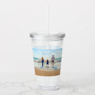 Copo De Acrílico Fotografia personalizada Acrylic Tumbler seu própr