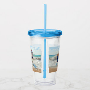 Copo De Acrílico Fotografia personalizada - Tumbler suas fotos - De