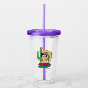 Copo De Acrílico Frida Kahlo Desert Graphic