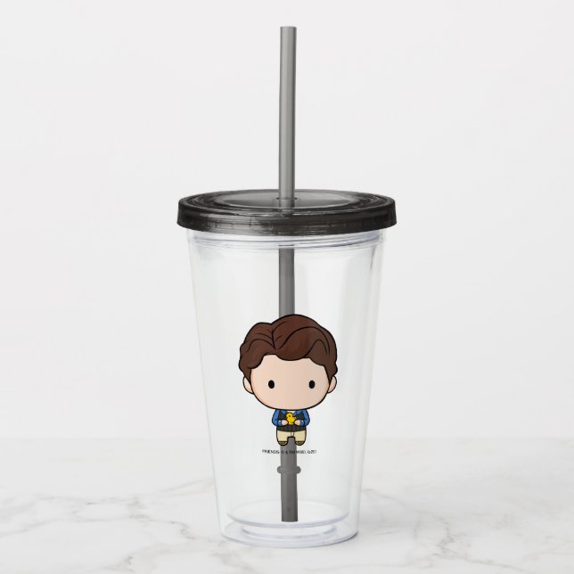 Copo De Acrílico FRIENDS™ | Chandler Chibi (Frente)