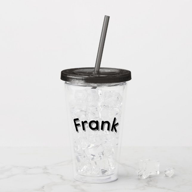 Copo De Acrílico Garotos Chamados Frank, (Gelo traseiro)