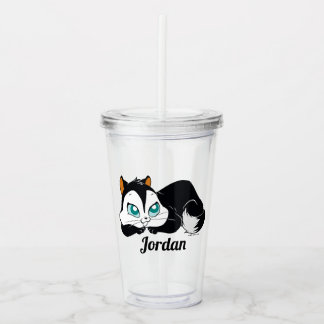 Copo De Acrílico Gatinho de Pussyfoot Cute