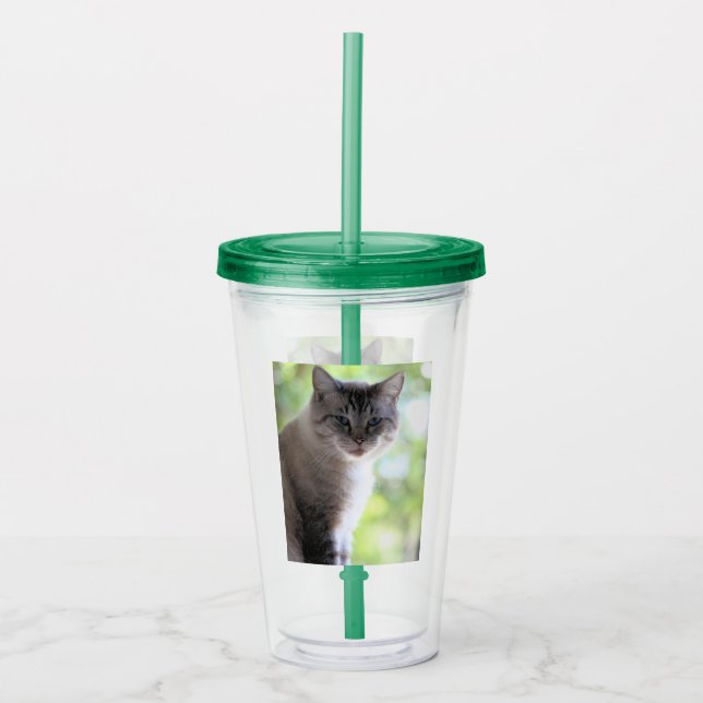 Copo De Acrílico Gato (Frente)