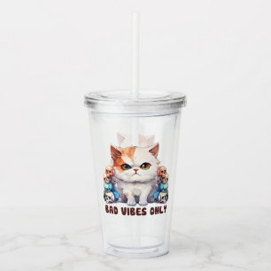 Copo De Acrílico Gato Bestiço - Apenas Víblias Más