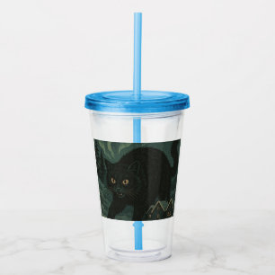 Copo De Acrílico Gato de Natal Yule islandês