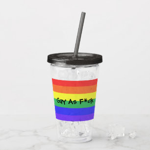 Copo De Acrílico Gay como F*ck