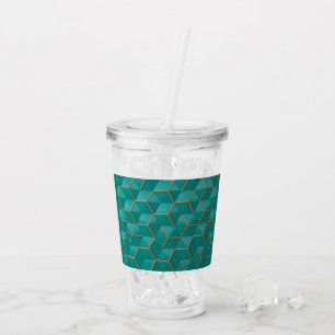 Copo De Acrílico geométrico