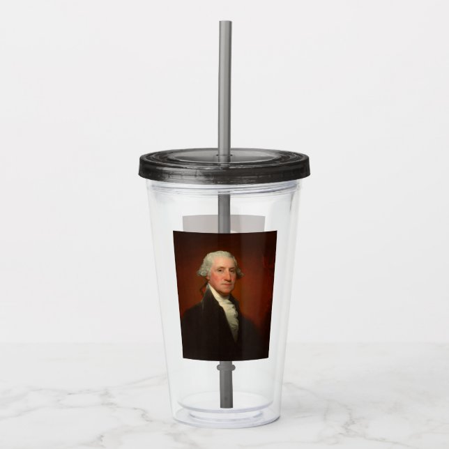 Copo De Acrílico George Washington Portrait (Frente)