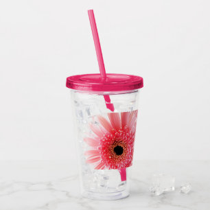 Copo De Acrílico Gerbera Daisy