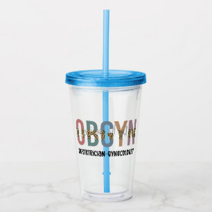 Copo De Acrílico Ginecologista Obstetrícia Personalizada