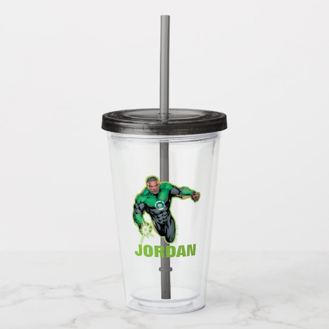 Copo De Acrílico Green Lantern John Stewart (Frente)