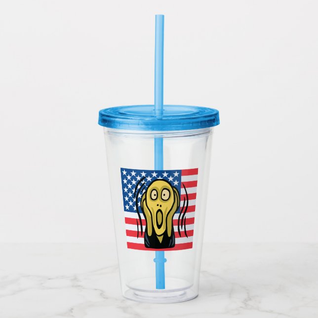 Copo De Acrílico Gritar americano (Frente)