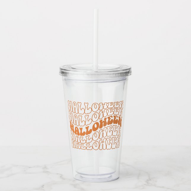 Copo De Acrílico Halloween (Frente)