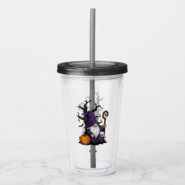 Copo De Acrílico Halloween Gnome Acrylic Tumbler