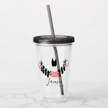 Halloween Sugar Skull Half Script Monograma