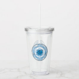 Copo De Acrílico Harmony Dental 20th Anniversary Tumbler with Straw