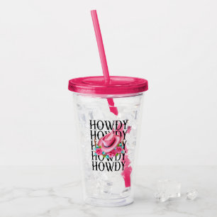 Copo De Acrílico Howdy Cowgirl, Country Girl, Southwestern