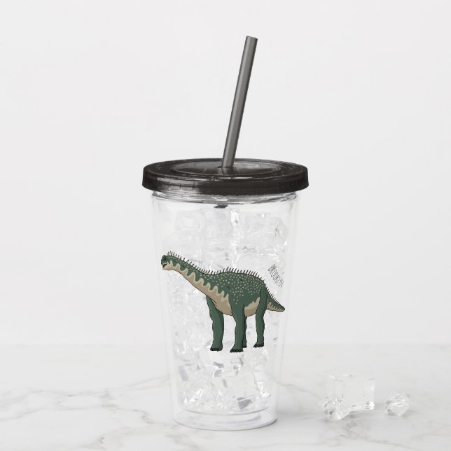 Copo De Acrílico Ilustração de desenho animado de Barapasaurus (Gelo traseiro)