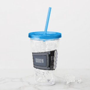 Copo De Acrílico Ilustração de desenho em micro-ondas