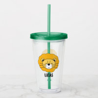 Ilustração Personalizada do Leão Safari Cute