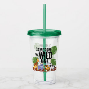 Copo De Acrílico Ilustrações animais personalizadas Wild One Safa