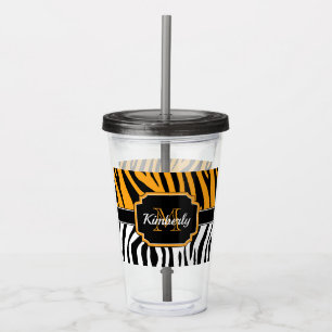 Copo De Acrílico Impressão em Zebra