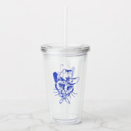 Copo De Acrílico Kitty Tumbler de Acrílico