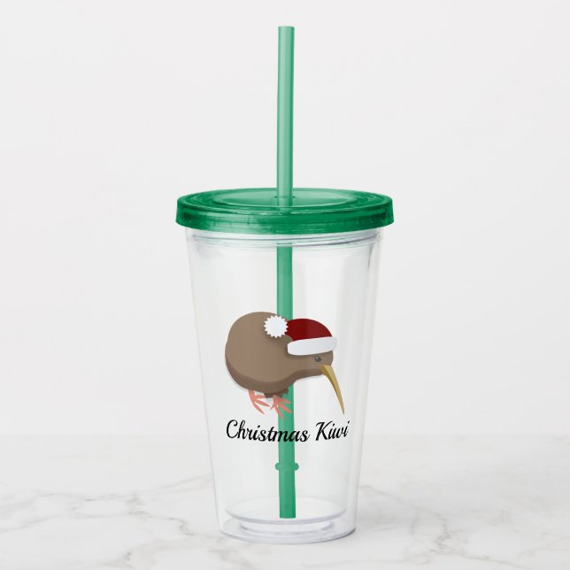 Copo De Acrílico Kiwi Natal (Frente)
