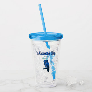Copo De Acrílico La Chouette Bleue Cafe