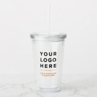 Laranja Personalizado Limpo Tumbler com Palha