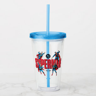 Copo De Acrílico Lendas do Superman para Sempre Gráfico