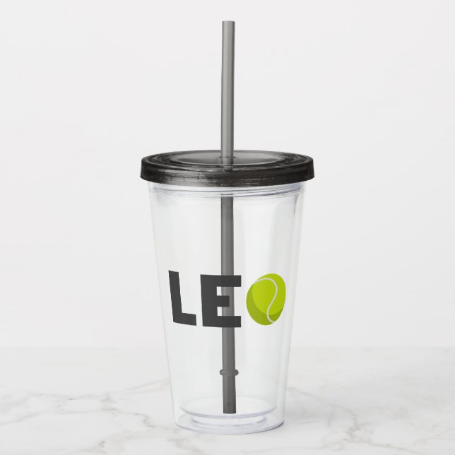 Copo De Acrílico Leo Tênis (Frente)