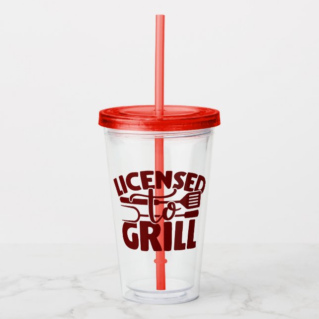Copo De Acrílico Licenciado para Grill (Frente)