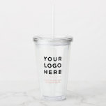 Copo De Acrílico Limpo de Tumbler Personalizado com Palha<br><div class="desc">Linda e personalizada Tumbler Cor-de-Rosa Clara e Bonita com Palha e Tampa, sem ordem mínima. Totalmente personalizável em cores, fontes e imagens. Logotipo comercial Impresso Promocional de texto opcional Acrylic Tumbler Os copos e trombos impressos personalizados com palhetas são utensílios de bebida úteis durante o evento e úteis para sempre,...</div>