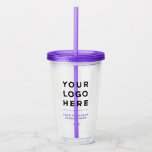 Copo De Acrílico Limpo de Tumbler Personalizado com Palha<br><div class="desc">Crie seu próprio batedor de violeta de lavanda! Lindo Tumbler personalizado com palha e tampa, sem ordem mínima. Totalmente personalizável em cores, fontes e imagens. Logotipo comercial Impresso Promocional de texto opcional Acrylic Tumbler Os copos e trombos impressos personalizados com palhetas são utensílios de bebida úteis durante o evento e...</div>