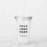 Copo De Acrílico Limpo de Tumbler Personalizado com Palha<br><div class="desc">Lindo Tumbler personalizado com palha e tampa, sem ordem mínima. Totalmente personalizável em cores, fontes e imagens. Logotipo comercial Impresso Promocional de texto opcional Tumbler acrílicoAs taças e os tumblers impressos personalizados com palhetas são úteis para beber durante o evento e são úteis para sempre, lembrando aos seus clientes e...</div>