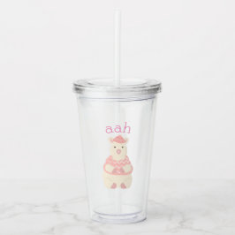 Copo De Acrílico Llama