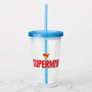 Copo De Acrílico Logotipo clássico do Super-Homem