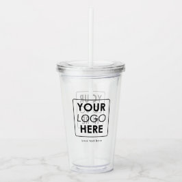 Copo De Acrílico Logotipo comercial personalizado Texto do slogan P