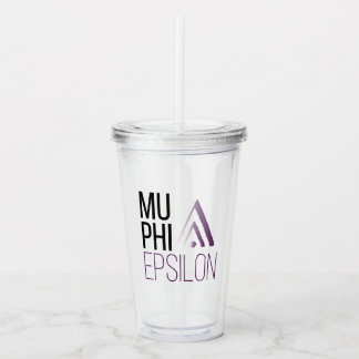 Copo De Acrílico Logotipo da Mu Phi Epsilon