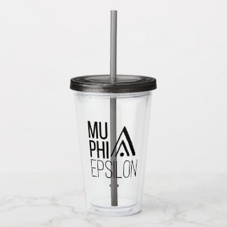 Copo De Acrílico Logotipo da Mu Phi Epsilon