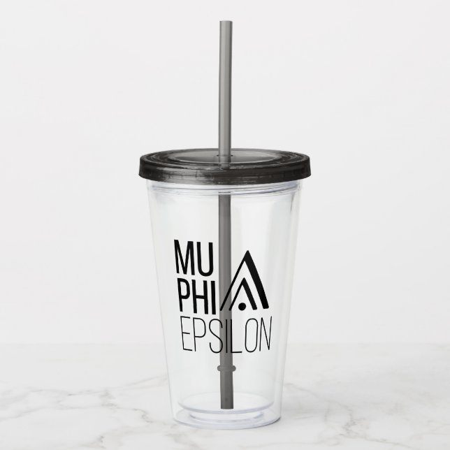 Copo De Acrílico Logotipo da Mu Phi Epsilon (Frente)